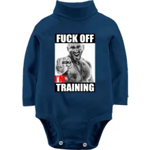 Детское боди с длинным рукавом для качалки "F*ck off, i`m training"